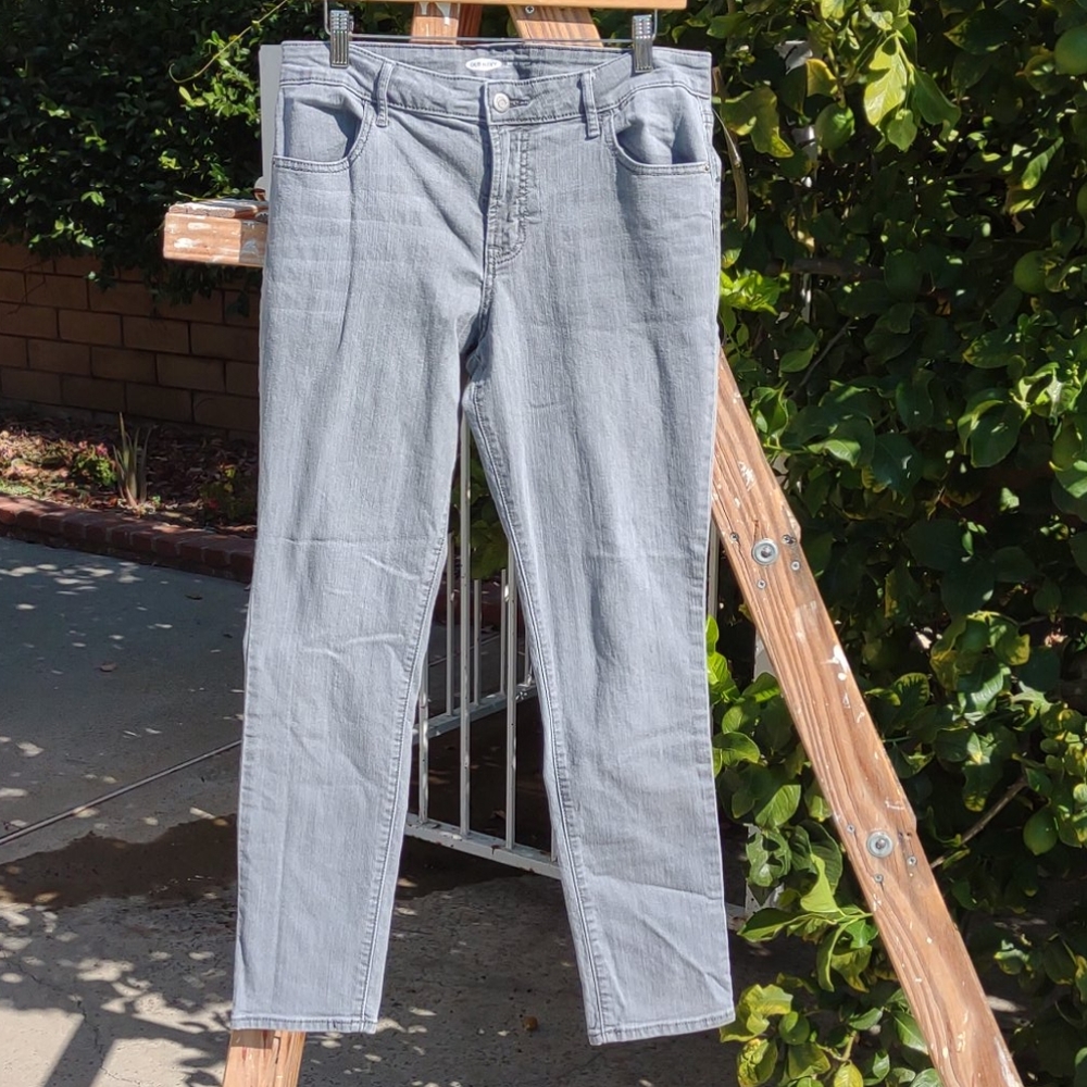 Old Navy Super Skinny Stretch Jeans Gray 12